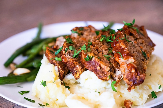 Vegan Meatloaf using Mushroom Shred-It