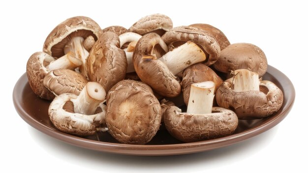 shiitake mushrooms on a plate