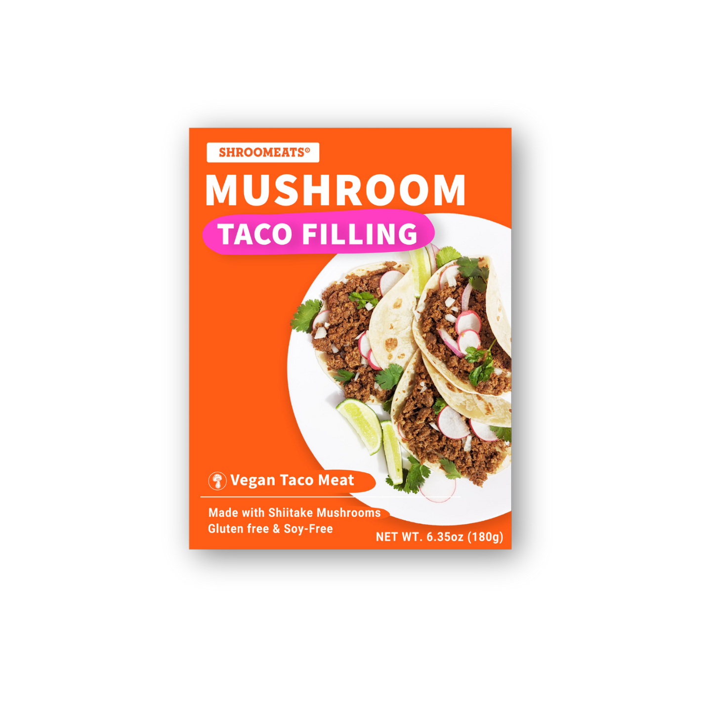 Shroomeats® Mushroom Taco Filling : Vegan Ground Meat Allergen-Friendly Superfoods